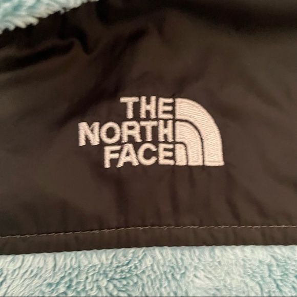 The North Face Girls Blue Hooded Fleece Jacket Size L - Picture 3 of 15